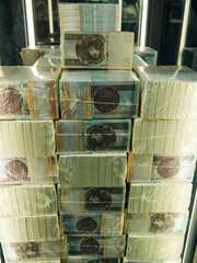 PLN 10 notes in plastic bags