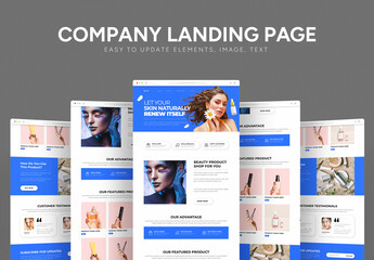 Beauty Product Landing Page