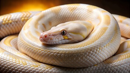 Fototapeta premium Ball python snake, Pet snake, Cute snake