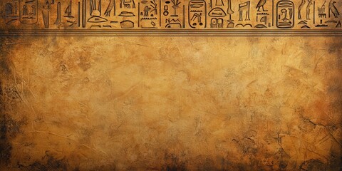 Ancient Egyptian texture with hieroglyphs, perfect for backgrounds in historical or cultural projects.