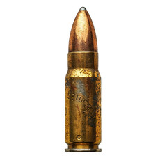 bullet isolated on white