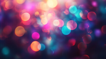 Obraz premium The photo shows blurry, colorful lights, creating a beautiful, dreamy effect.
