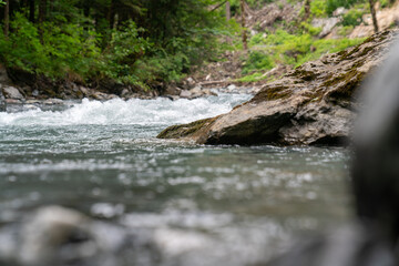 River Tamina Valley in Switzerland