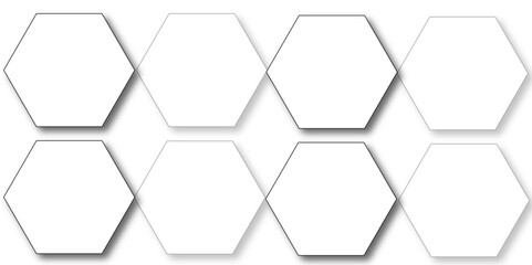 White hexagon 3D background texture. modern abstract polygonal pattern. 3d rendering illustration. Futuristic abstract banner. white and black lines 3d Hexagonal. honeycomb white Background.
