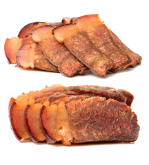 china Ham - Jamon on white background 