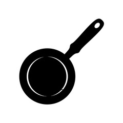 vector illustration of frying pan with trendy design. cast iron frying pan icon