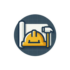 worker with helmet and clipboard  isolated on transparent background - Generative AI