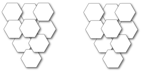 White hexagon 3D background texture. modern abstract polygonal pattern. 3d rendering illustration. Futuristic abstract banner. white and black lines 3d Hexagonal. honeycomb white Background.