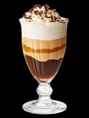 mocha coffee drink, coffee, on a transparent background, photo