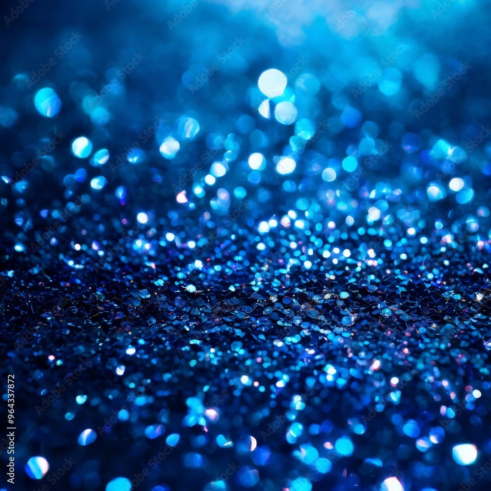 Poster a close-up view of a glittery surface, with a textured and sparkling effect that creates a sense of 