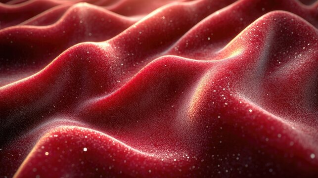 High-Resolution 3D Render of Luxurious Velvet Fabric Texture for Textile and Interior Design Projects