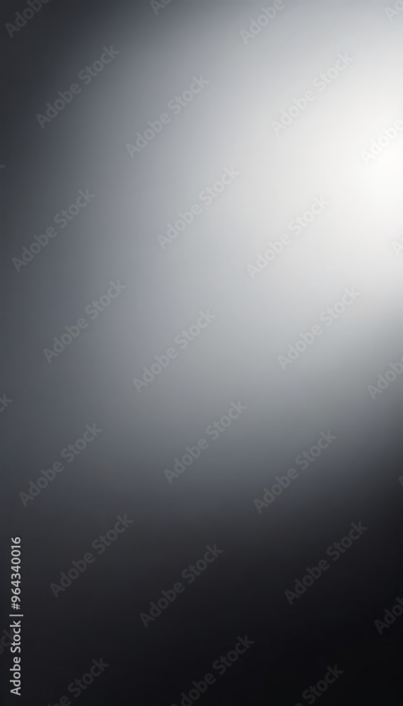 Poster a gradient background transitioning from a dark gray to a lighter gray, with a bright white light so