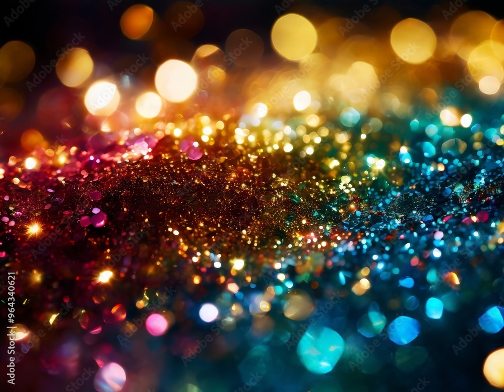 Aufkleber vibrant display of multicolored lights, creating a mesmerizing and festive atmosphere. the lights ar