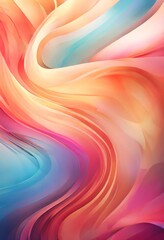 Obraz premium vibrant abstract composition of swirling, multicolored lines and curves, creating a dynamic and visually striking effect.