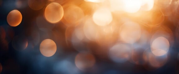 Fototapeta premium blurred, bokeh-like background with a gradient of warm and cool colors, creating a visually striking and abstract composition.