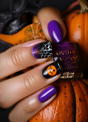 Halloween nail art