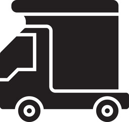 Lorry Truck Glyph Icon