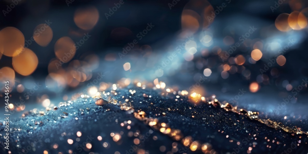 Aufkleber close-up view of a textured surface with a pattern of small, round, glowing lights that appear to be