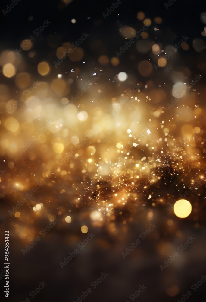 Aufkleber dark background with a multitude of small, circular lights scattered throughout, creating a sense of