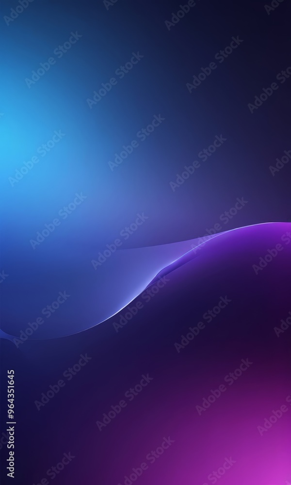 Poster gradient background transitioning from deep blue at the top to a lighter purple at the bottom, creat