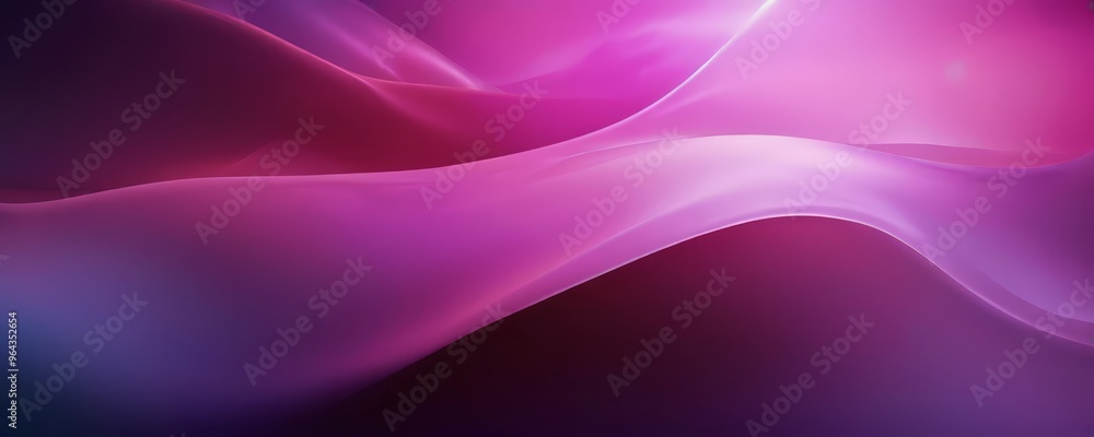 Poster vibrant abstract composition of pink and purple hues, with a gradient effect transitioning from a de