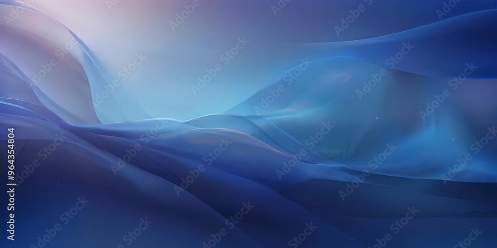 Poster serene, abstract blue and purple gradient background, with a subtle gradient effect transitioning fr