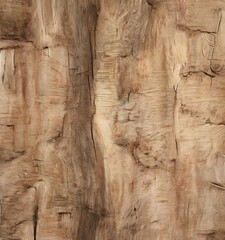 a close-up view of a wooden surface with visible cracks, knots, and a rough texture, suggesting it is made of a natural wood material.
