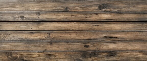 Fototapeta premium a close-up view of a wooden surface with visible grain patterns and knots, creating a rustic and textured appearance.