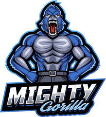 Mighty gorilla mascot