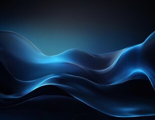 dark blue wave-like pattern with a gradient effect, creating a sense of movement and fluidity.