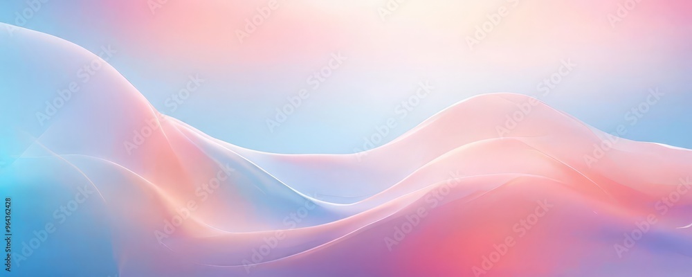 Poster gradient of pastel colors, transitioning from a soft pink at the top to a deep blue at the bottom. t