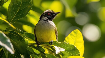 Obraz premium Bulbul bird in nest. Generative AI