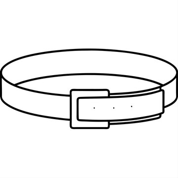 black belt with buckle clip art preview