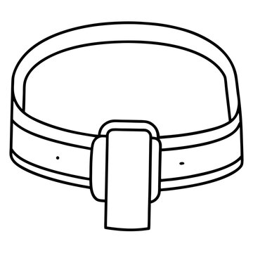 recommend clip art: belt outline coloring book page line art illustration digital drawing