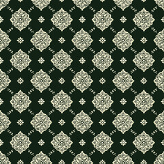 seamless pattern on ikat art wall paper