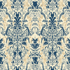 seamless pattern on ikat art wall paper