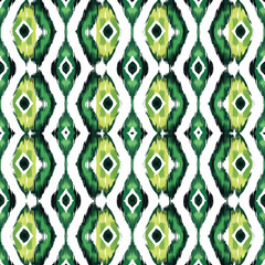 seamless pattern on ikat art wall paper