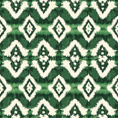 seamless pattern on ikat art wall paper