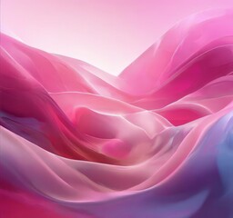 Obraz premium vibrant abstract composition of pink and purple hues, with a gradient effect transitioning from a deep pink at the top to a lighter shade at the bottom. The colors are fluid and