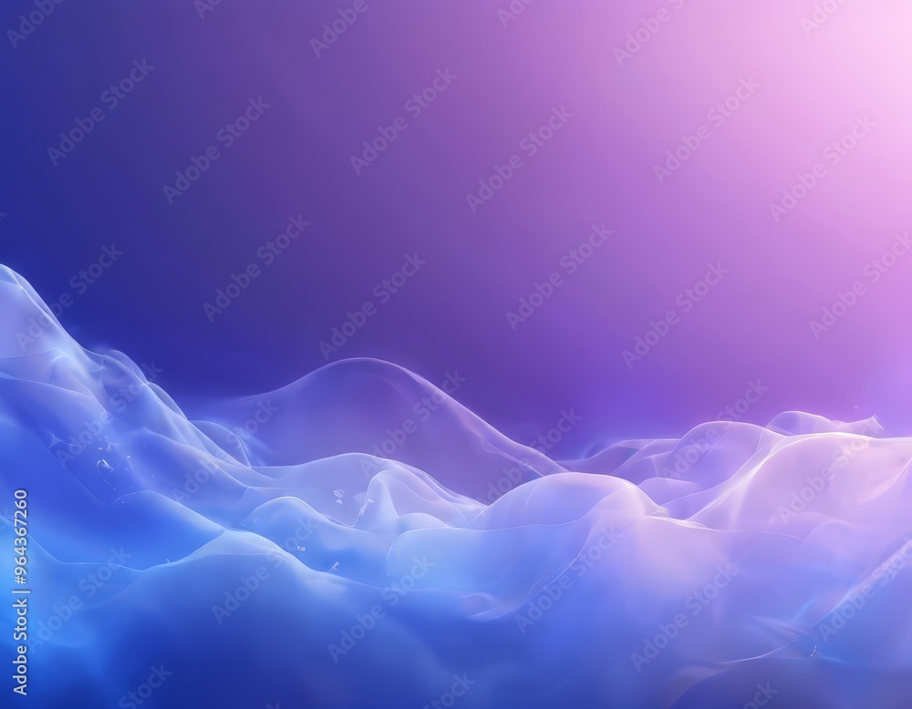 Poster gradient of purple and blue hues, with a gradient effect transitioning from a deep purple at the top
