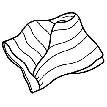 recommend clip art: blanket outline coloring book page line art illustration digital drawing