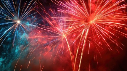 Fireworks, light, color. Generative AI