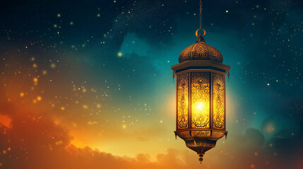 Nowoczesna wersja arabskiej latarni, utrzymaną w minimalistycznym stylu. Latarnia ma geometryczny kształt i jest wykonana z przezroczystych materiałów, przez które przenika subtelne, złote światło.