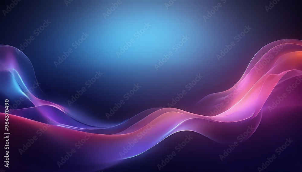 Poster gradient background transitioning from deep blue at the top to a lighter shade at the bottom, with a