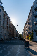 Obraz premium Street in the city of Kopenhavn, Denmark