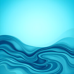 Fototapeta premium Oceanic Waves Abstract Background