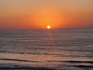 sunset over the sea