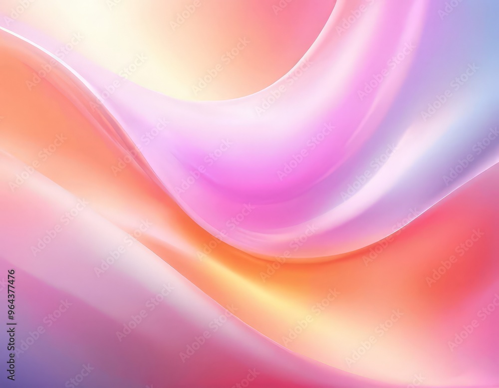 Poster vibrant abstract background with a gradient of pink, orange, and purple hues, creating a dynamic and