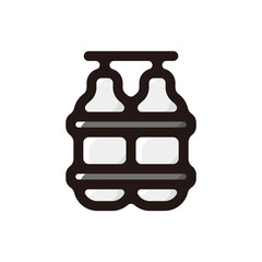 Oxygen tank outline icon for graphic design, apps and websites