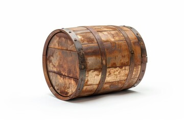 Fototapeta premium Oil barrel on white background with clipping path